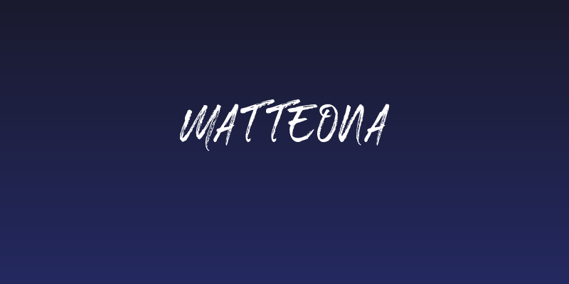 Matteona Social Header