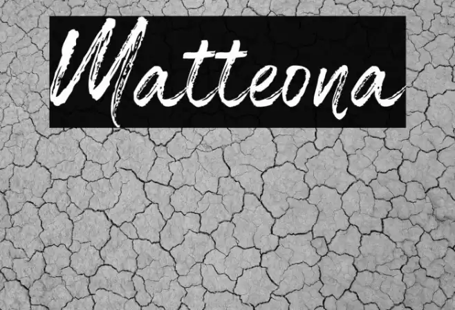 Matteona Font examples