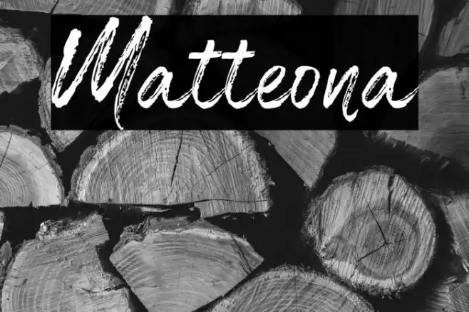 Matteona Font examples