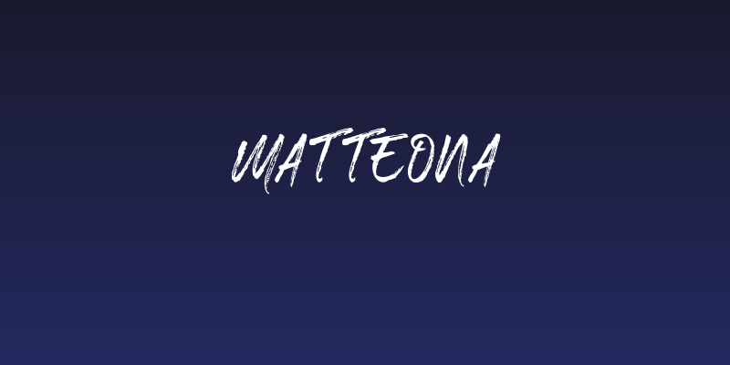 Matteona Social Header