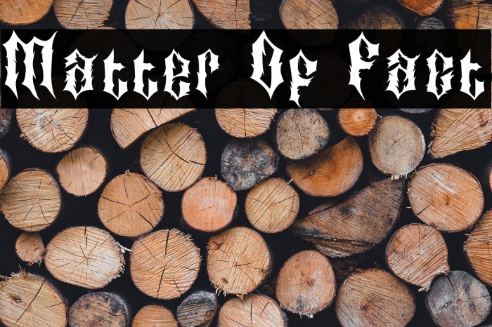 Matter Of Fact Example 3