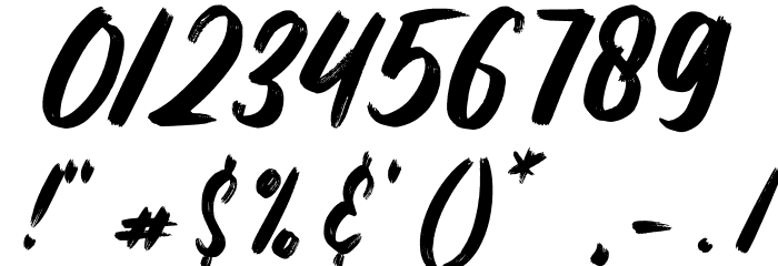 Matter Wild Font OTHER CHARS
