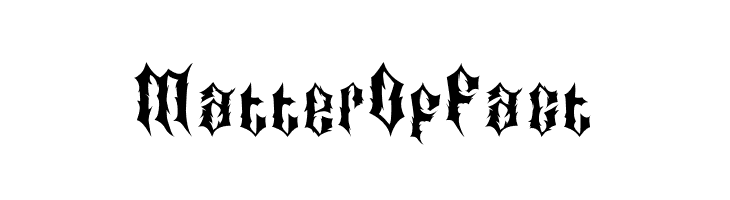 MatterOfFact  font caratteri gratis