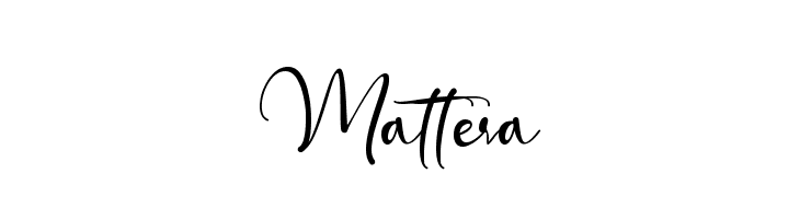 Mattera  フリーフォントのダウンロード