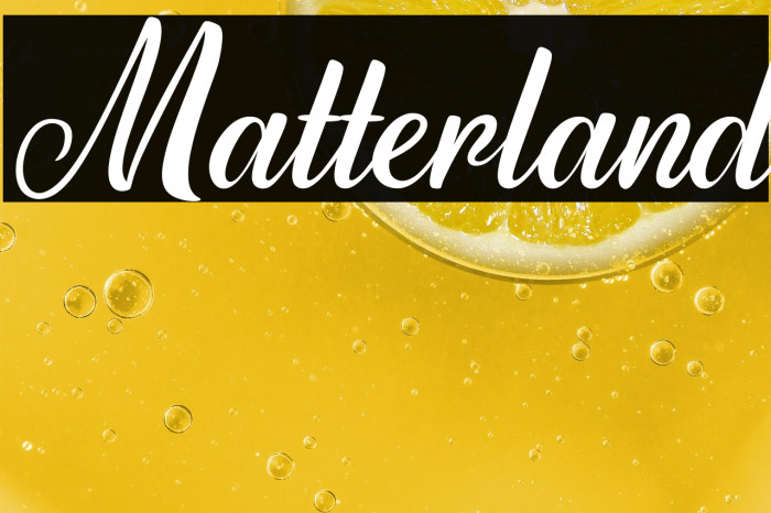 Matterland Example 2