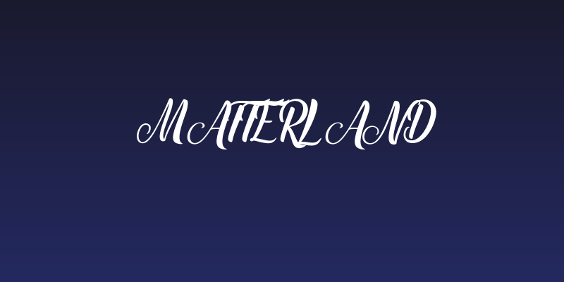 Matterland Social Header