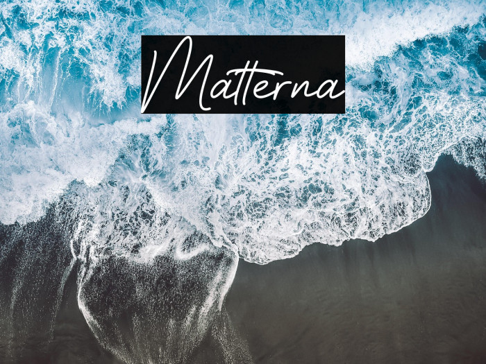 Matterna Fonte examples