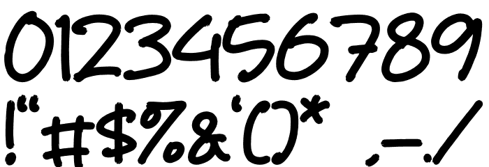 Mattew フォント その他の文字