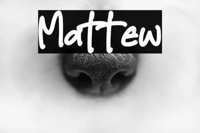 Mattew خط examples
