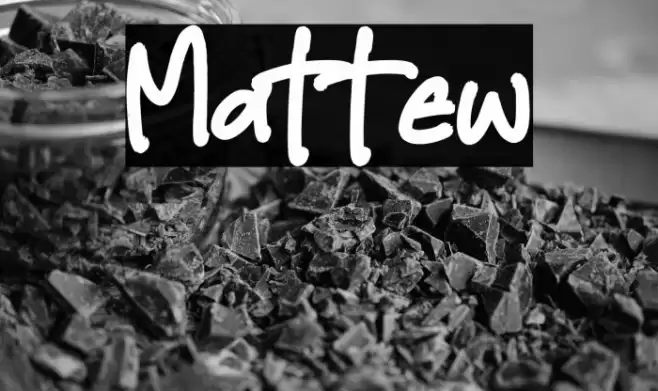 Mattew خط examples