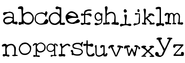 Mattfont Oblique Font LOWERCASE