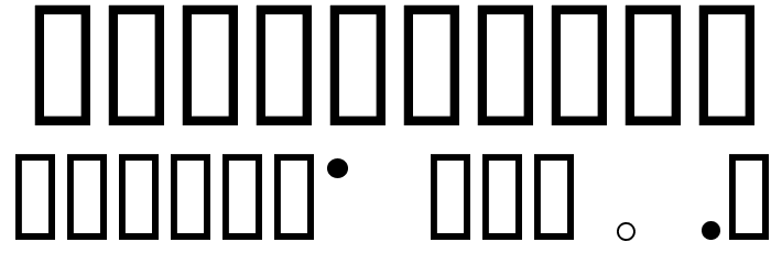Mattfont Squished Black Font OTHER CHARS