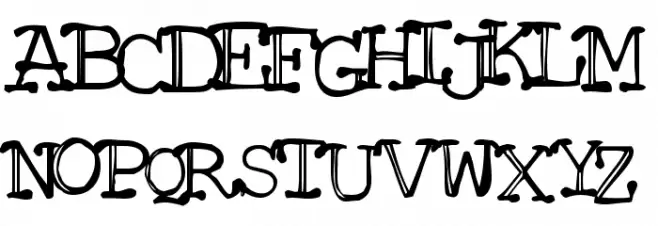 Mattfont Squished Black फ़ॉन्ट अपरकेस