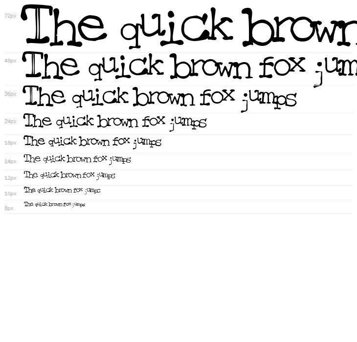 Mattfont Squished  Black Waterfall