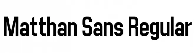 Matthan Sans Regular  Fuentes Gratis Descargar