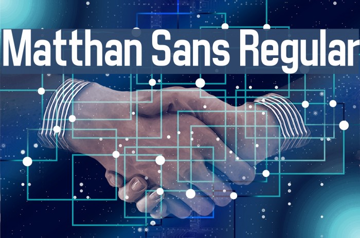 Matthan Sans Regular Font examples