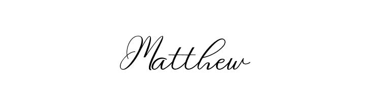 Matthew  Frei Schriftart Herunterladen
