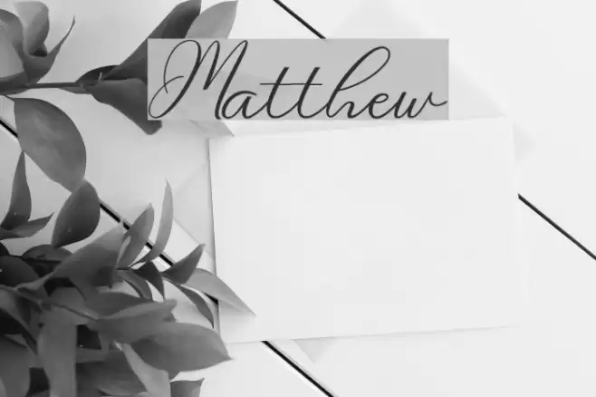 Matthew Font examples