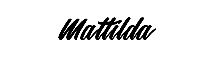 Mattilda  フリーフォントのダウンロード