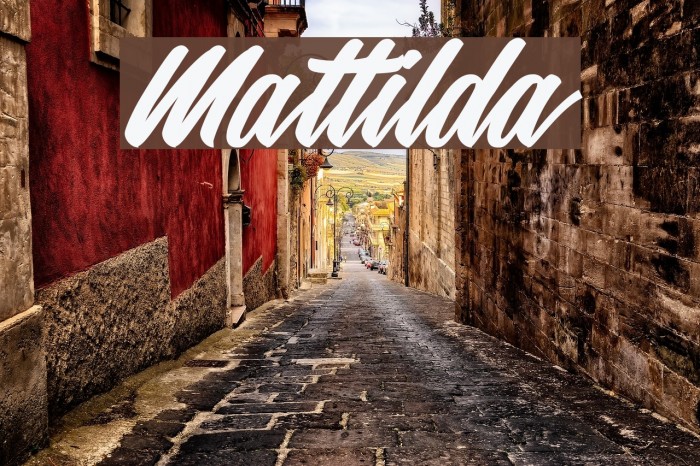 Mattilda Font examples