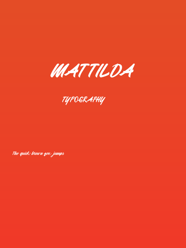 Mattilda Poster