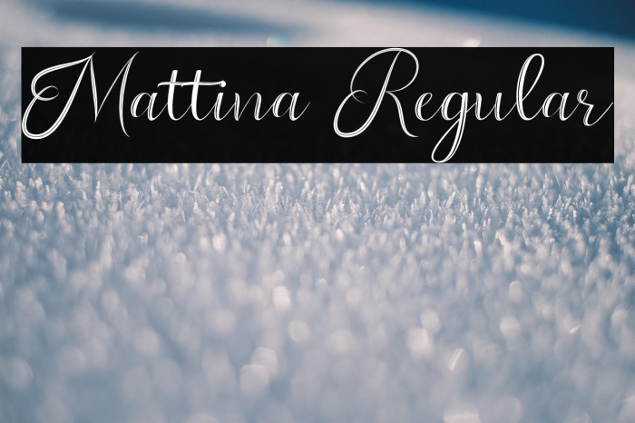 Mattina Regular Example 3