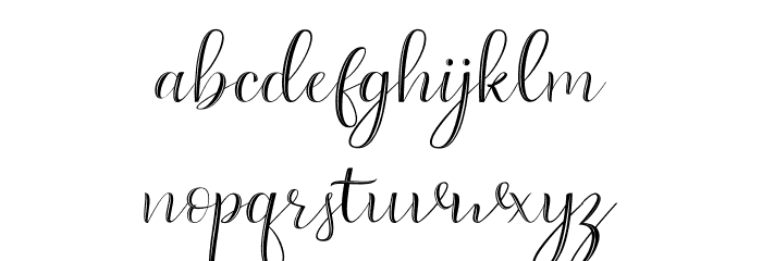 Mattina Regular Font LOWERCASE