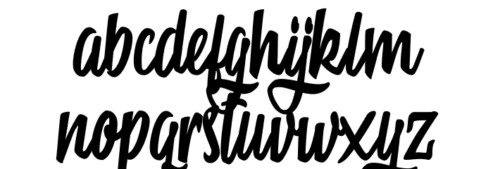Mattisse Personal Use Regular Font LOWERCASE