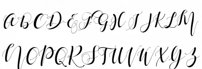 Mattosa Script 字体 大写