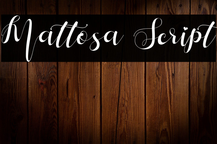 Mattosa Script Fonte examples