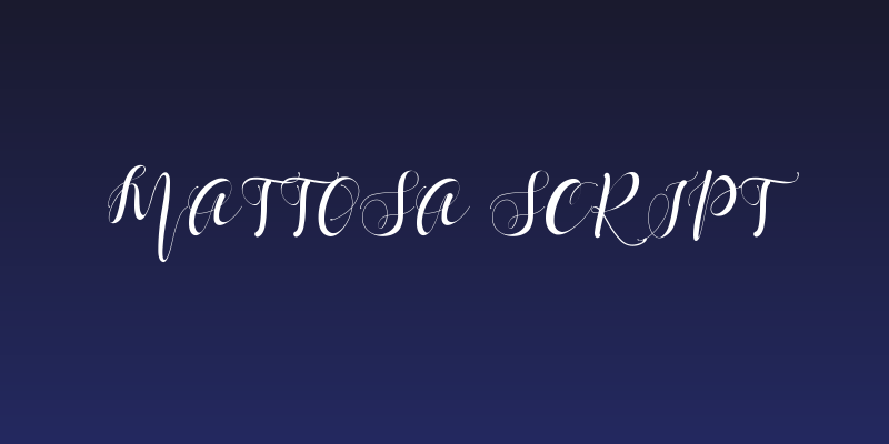 Mattosa Script Social Header