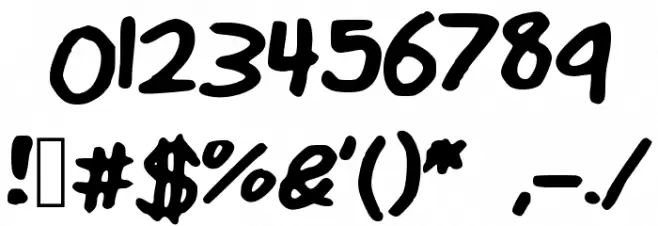 MattsHandwriting Font OTHER CHARS