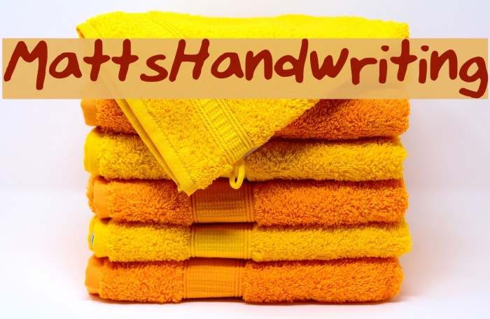 MattsHandwriting Example 1
