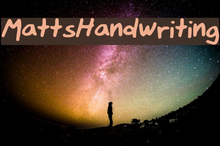 MattsHandwriting Example 3