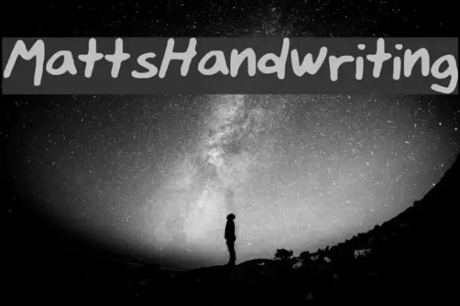MattsHandwriting Font examples