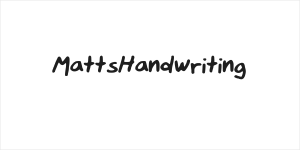 MattsHandwriting Logo