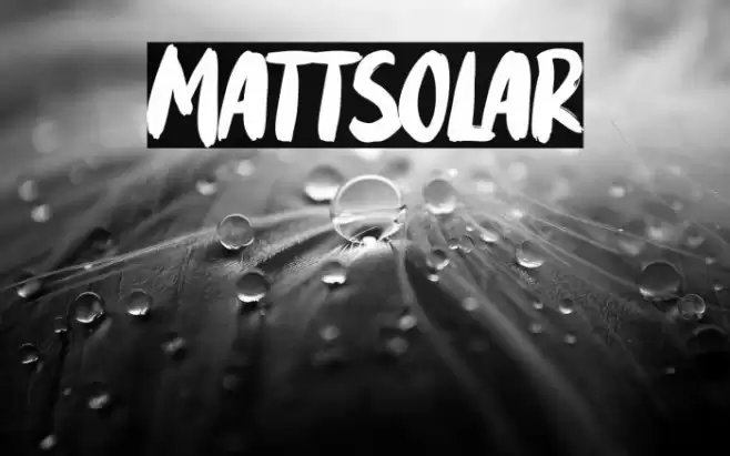 Mattsolar Font examples