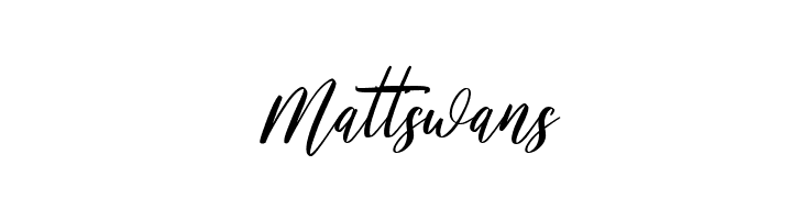 Mattswans フォント