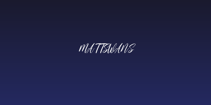 Mattswans Social Header