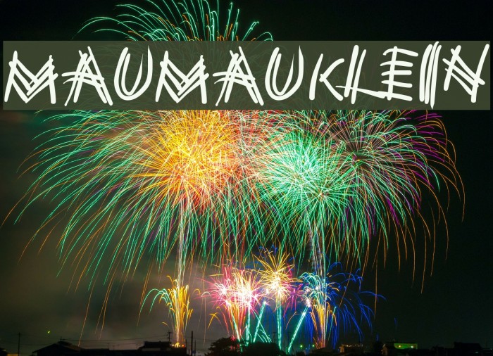 MauMauKlein Font examples
