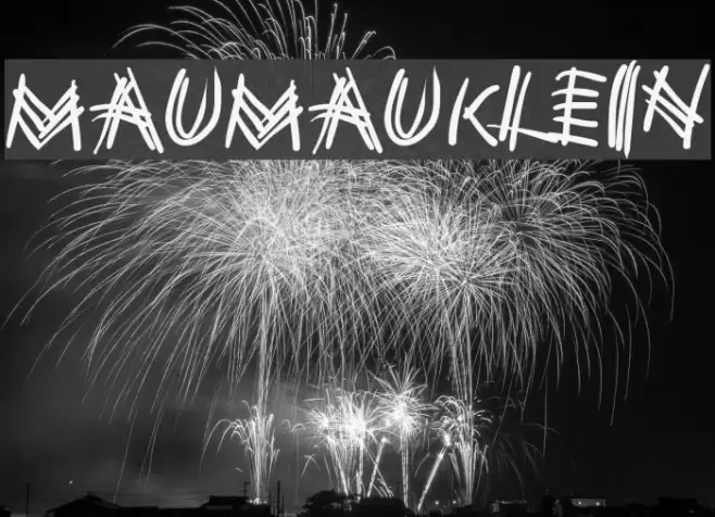 MauMauKlein Font examples