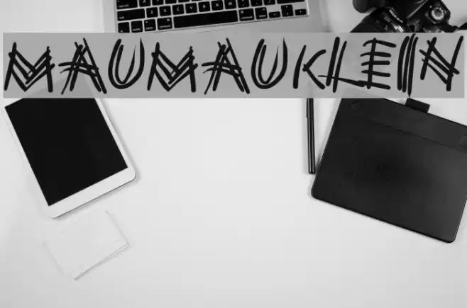 MauMauKlein Font examples