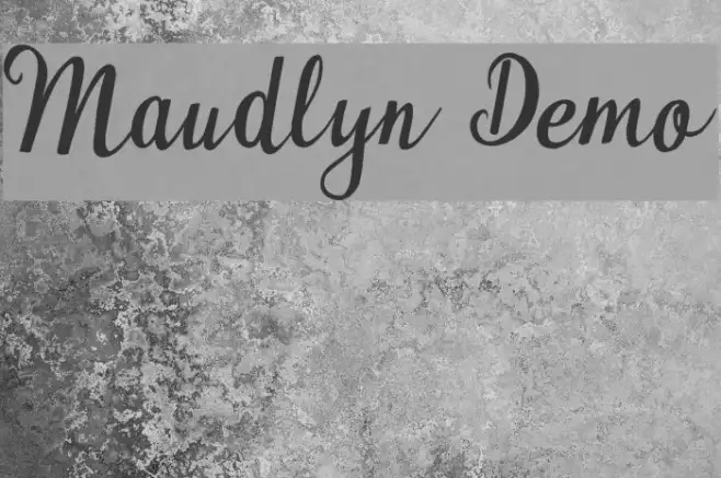 Maudlyn Demo Example 3