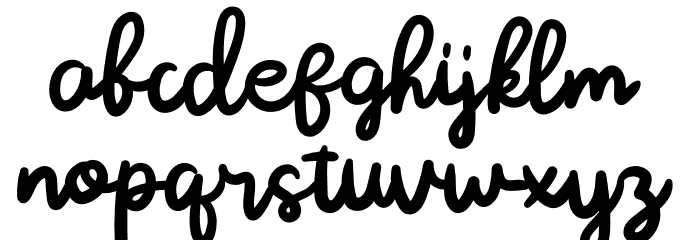 Maula Beloved Font LOWERCASE