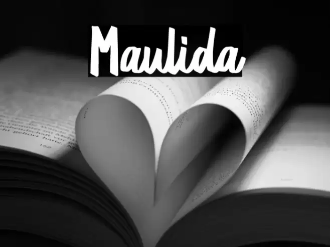 Maulida Font examples
