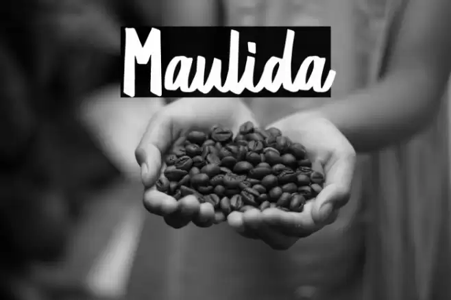 Maulida Font examples