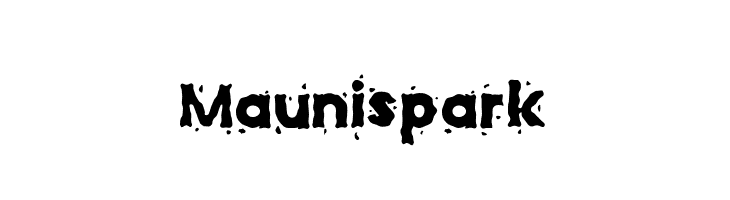 Maunispark Шрифта