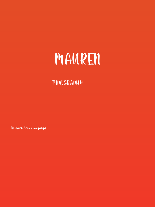 Mauren Poster