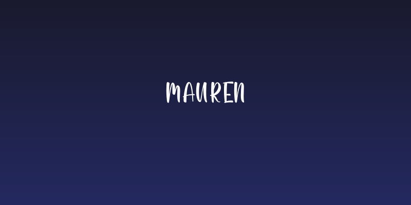 Mauren Social Header