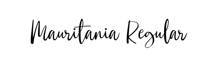 Mauritania Regular  font caratteri gratis